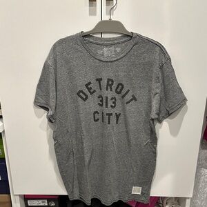 Retro Brand Gray Detroit City T-Shirt